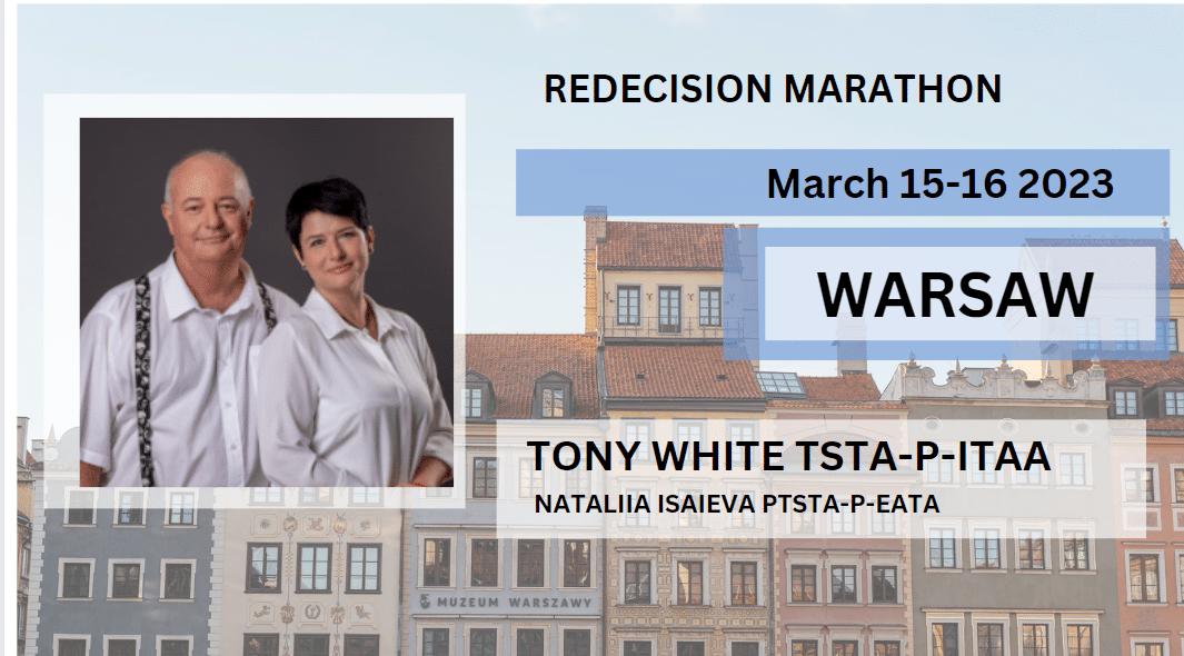 Марафон перерішення в Варшаві з Тоny White, TSTA-P-ITAA, Наталія Ісаєва PTSTA-P-EATA / Старт 15.03.2023